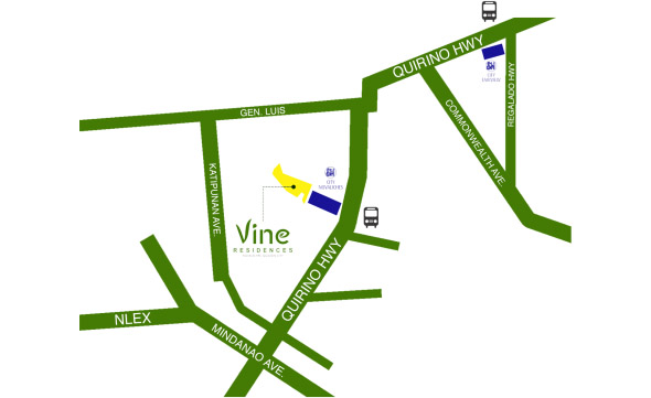 map of vine residences, novaliches quezon city
