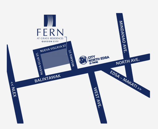 Map, Fern Residences