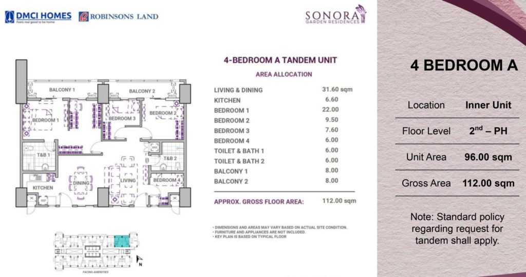 Sonora Garden 4 Bedroom A Tandem Unit Layout