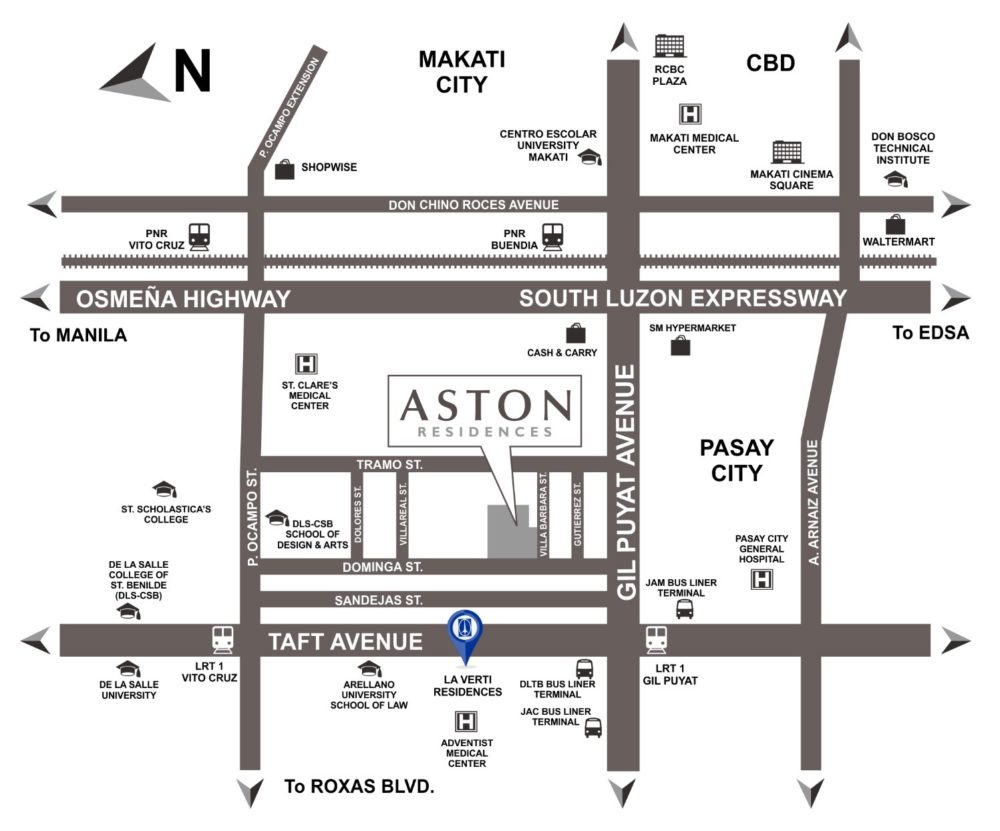 Aston Residences Map